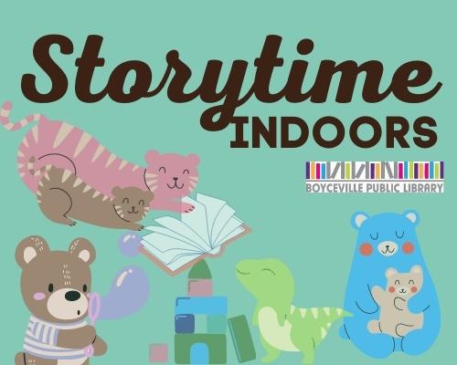 Storytime Indoors on Wednesdays (2 sessions!)